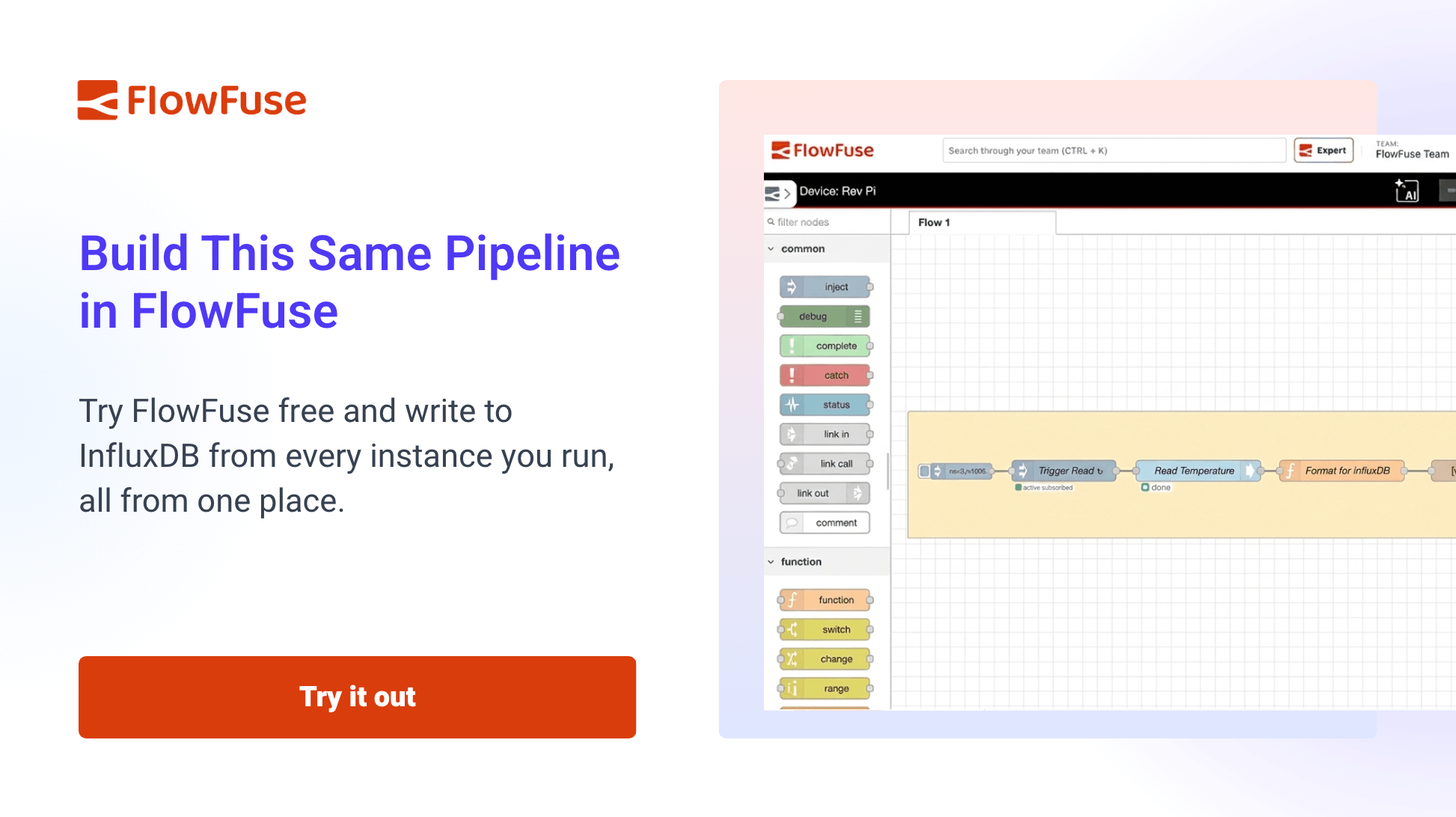 Write to InfluxDB from every Node-RED instance you run, all from one place